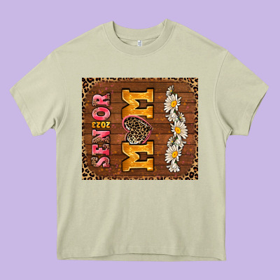 Senior Mom Heavy Core Tee Designed By Adodesignshop