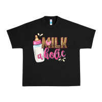 Black milkaholic girls Urban Heavy Tee - NancyCooperArtShop