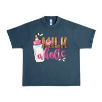 Midnight Navy milkaholic girls Urban Heavy Tee - NancyCooperArtShop