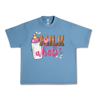 Pebble Blue milkaholic girls Urban Heavy Tee - NancyCooperArtShop