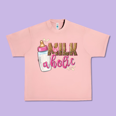 Milkaholic Girls Urban Heavy Tee Designed By Nancycooperartshop