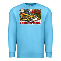 Ocean Blue i dig christmas Premium Sweatshirt - CowGirlArtShop