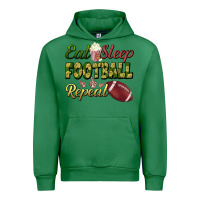 Emerald eat sleep football repeat Urban Hoodie - BundleAndBundleShop