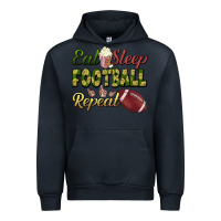 Navy eat sleep football repeat Urban Hoodie - BundleAndBundleShop