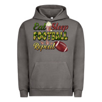 Pigment Tornado eat sleep football repeat Urban Hoodie - BundleAndBundleShop