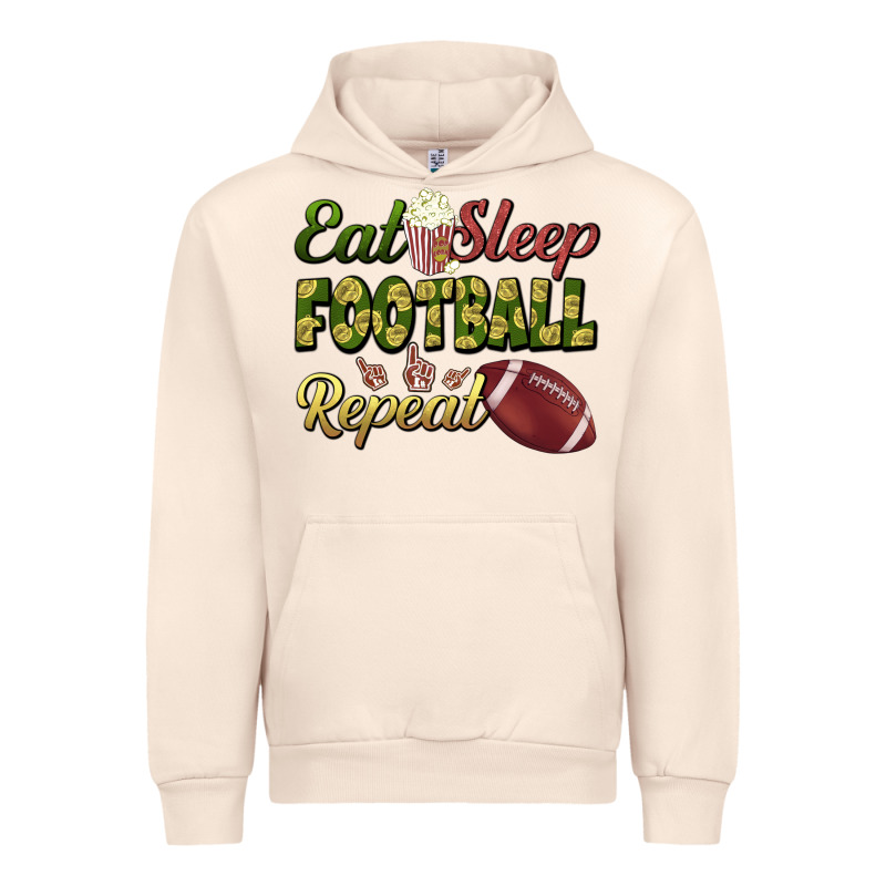 Eat Sleep Football Repeat Urban Hoodie by BundleAndBundleShop | Teevron
