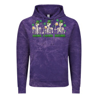 Cloud Purple drink drank drunk st. patricks day skeletons Vintage Hoodie - MaliasSmallBusiness