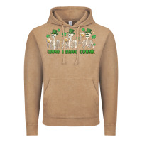 Vintage Coffee drink drank drunk st. patricks day skeletons Vintage Hoodie - MaliasSmallBusiness