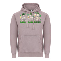 Vintage Zinc drink drank drunk st. patricks day skeletons Vintage Hoodie - MaliasSmallBusiness
