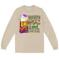 Mushroom Mardi Gras and beer Long Sleeve Tee - BundleAndBundleShop