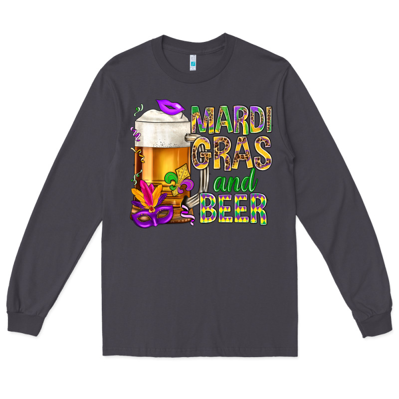 Mardi Gras And Beer Long Sleeve Tee by BundleAndBundleShop | Teevron