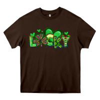 Chocolate Brown lucky st patrick s day Heavy Core Tee - Artiststas