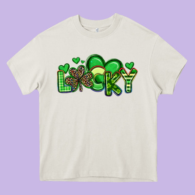 Lucky St Patrick S Day Heavy Core Tee Designed By Artiststas