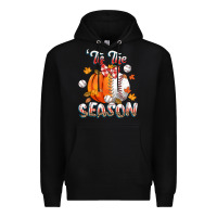 Black its the season baseball Premium Hoodie - CowGirlArtShop