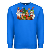 True Royal christmas polar bear reindeer and snowman coffee c Premium Sweatshirt - CowGirlArtShop