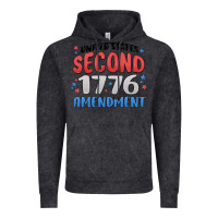 Vintage Black united states second 1776 amendment Vintage Hoodie - MaliasSmallBusiness