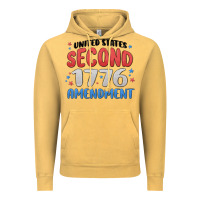 Vintage Mustard united states second 1776 amendment Vintage Hoodie - MaliasSmallBusiness