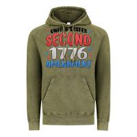 Vintage Olive united states second 1776 amendment Vintage Hoodie - MaliasSmallBusiness