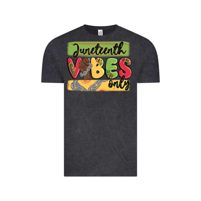Juneteenth Vibes Only Vintage Tee by MaliasSmallBusiness | Teevron