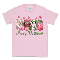 Bubblegum Pink pink  merry christmas coffee Classic Tee - JahusDesignShop