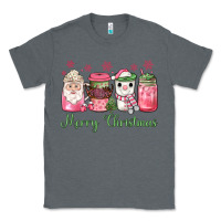 Charcoal Heather pink  merry christmas coffee Classic Tee - JahusDesignShop