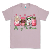 Lilac pink  merry christmas coffee Classic Tee - JahusDesignShop