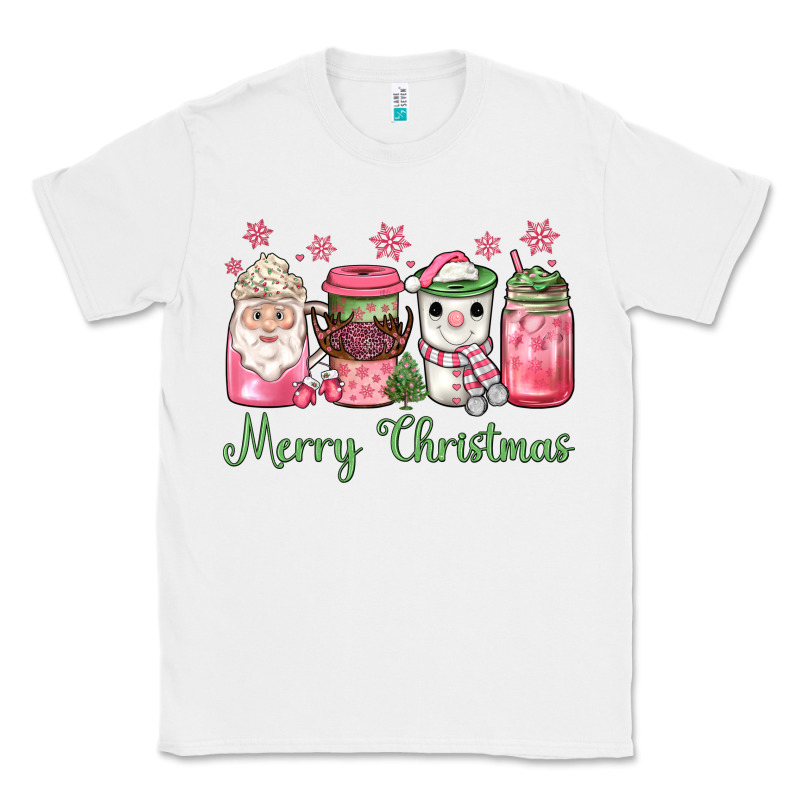 Pink  Merry Christmas Coffee Classic Tee by JahusDesignShop | Teevron