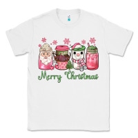 White pink  merry christmas coffee Classic Tee - JahusDesignShop