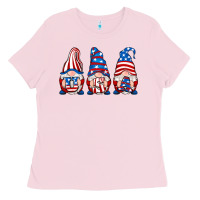Bubblegum Pink usa fourth of july gnomes Ladies Tee - RanaPortraitStore