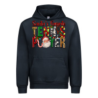 Navy Santa's Favorite Tennis Player For Christmas Urban Hoodie - FaDigitalArtStudio