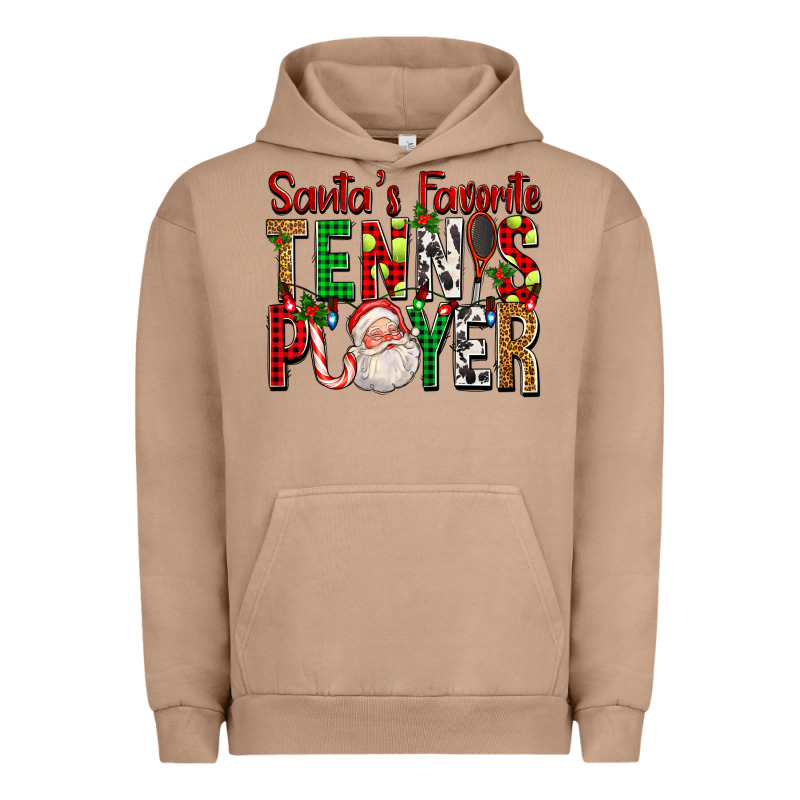 Santa's Favorite Tennis Player For Christmas Urban Hoodie by FaDigitalArtStudio | Teevron