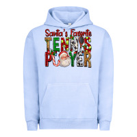 Pigment Grape Ice Santa's Favorite Tennis Player For Christmas Urban Hoodie - FaDigitalArtStudio