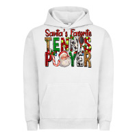 Pigment Lunar Rock Santa's Favorite Tennis Player For Christmas Urban Hoodie - FaDigitalArtStudio