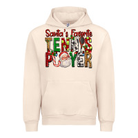 Sandshell Santa's Favorite Tennis Player For Christmas Urban Hoodie - FaDigitalArtStudio