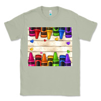 Matcha custom teacher name crayons Classic Tee - NancyCooperArtShop