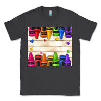 Smoke custom teacher name crayons Classic Tee - NancyCooperArtShop