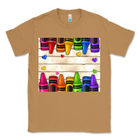 Toasted Coconut custom teacher name crayons Classic Tee - NancyCooperArtShop
