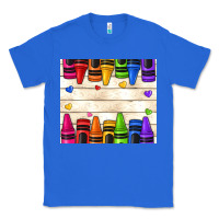 Custom Teacher Name Crayons Classic Tee | Teevron