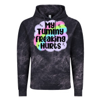 Cloud Black my tummy freaking hurts Vintage Hoodie - MaliasSmallBusiness