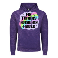 Cloud Purple my tummy freaking hurts Vintage Hoodie - MaliasSmallBusiness
