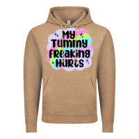 Vintage Coffee my tummy freaking hurts Vintage Hoodie - MaliasSmallBusiness