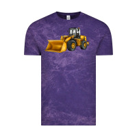 Cloud Purple bulldozer Vintage Tee - JahusDesignShop
