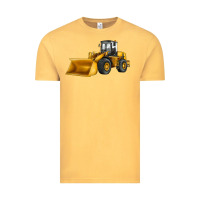 Vintage Mustard bulldozer Vintage Tee - JahusDesignShop