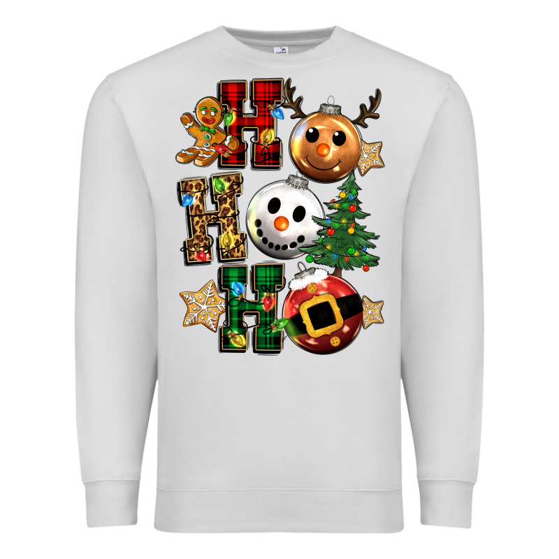 Ho Ho Ho Christmas Premium Sweatshirt by CowGirlArtShop | Teevron