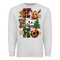 Dove Grey ho ho ho christmas Premium Sweatshirt - CowGirlArtShop