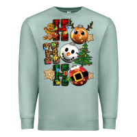 Seafoam ho ho ho christmas Premium Sweatshirt - CowGirlArtShop