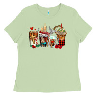 Matcha religious coffee cups Ladies Tee - AdoDesignShop