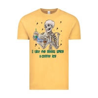 Vintage Mustard i like my books spicy and coffee icy Vintage Tee - MaliasSmallBusiness