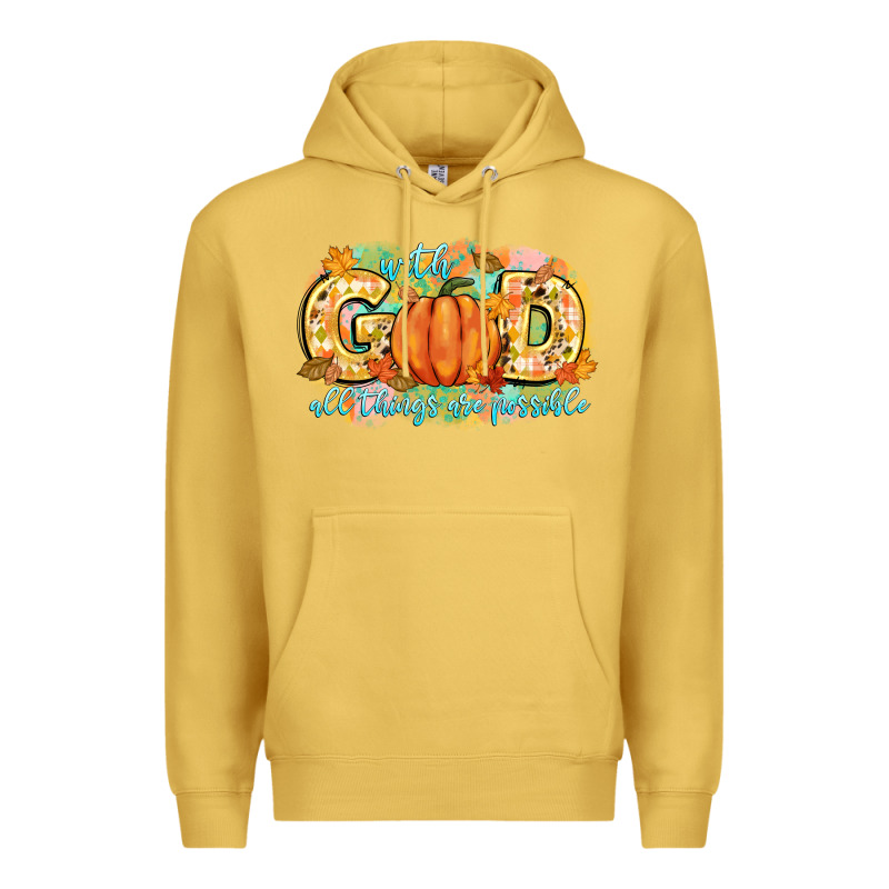 With God All Things Are Possible Premium Hoodie by CowGirlArtShop | Teevron