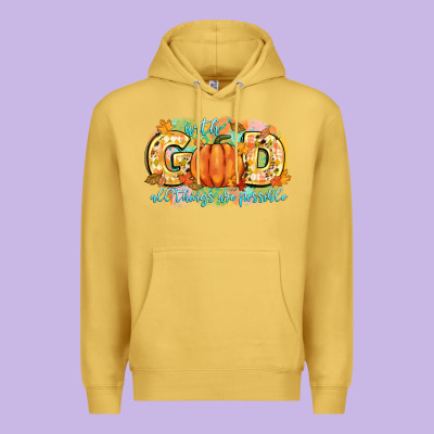 With God All Things Are Possible Premium Hoodie Designed By Cowgirlartshop